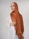 Aura Silky Organza Hijab - Copper Brown